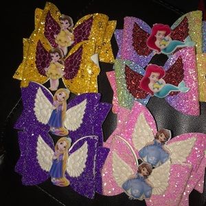 8 Princess bow bundle